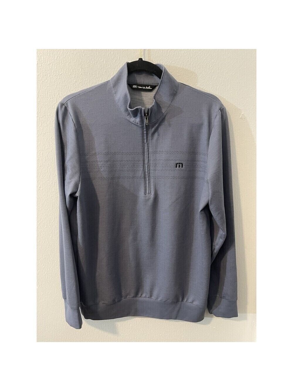 Travis Mathew Golf 1/4 Zip Cloud Pullover Long Sleeve Gray Men’s Small